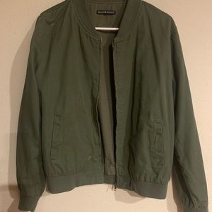 Brandy Melville Olive Green Bomber Style Brandy Melville Womens Jacket